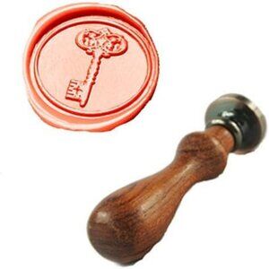 Vintage Retro Key Wax Seal Stamp - Embellishment Wedding Invitation Card Snail